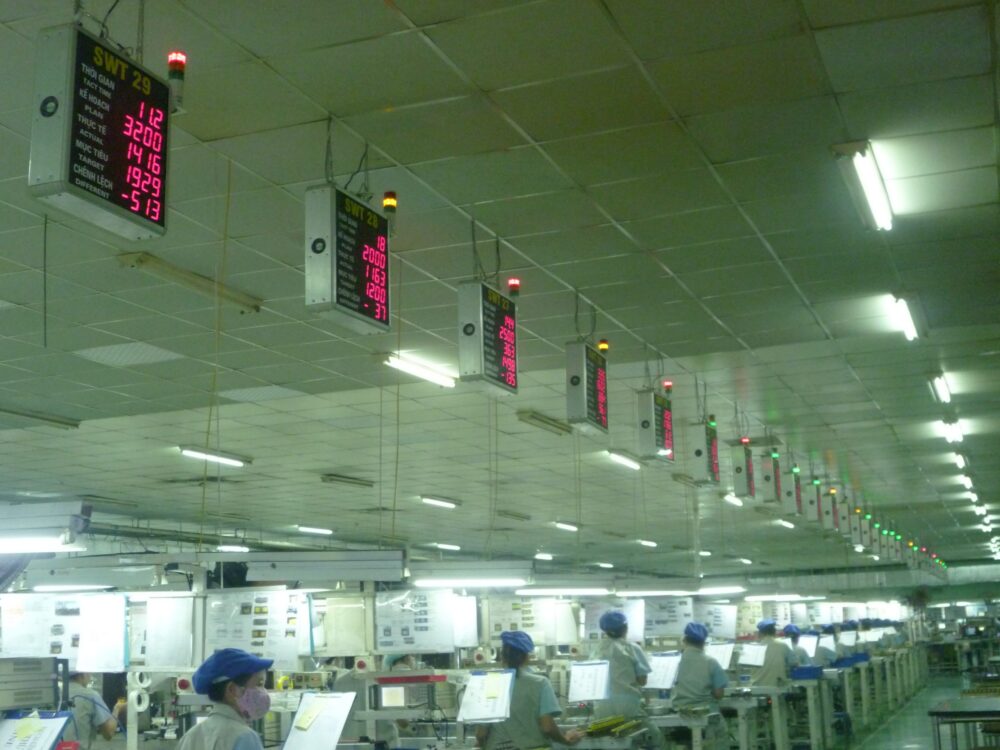 Bảng Led đếm sản phẩm trong nhà máy thiết bị công nghiệp 7