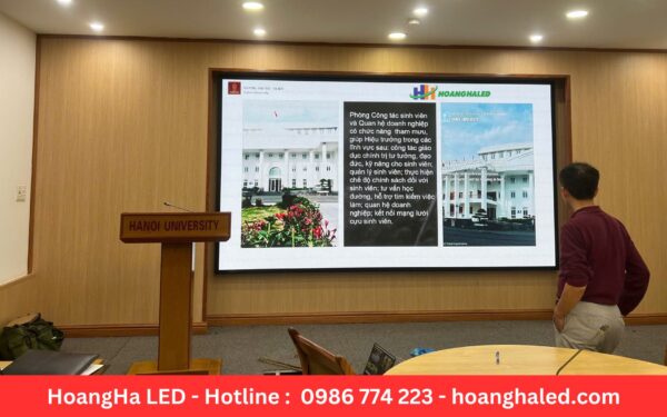Cấu tạo màn hình led p2 tại Đại học Hà Nội