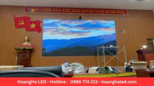 Hình ảnh dự án màn LED P1.25 trong nhà sau khi hoàn thành