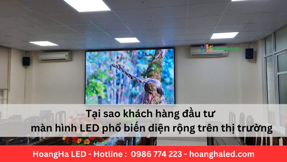 Tại sao khách hàng đầu tư màn hình LED phổ biến diện rộng trên thị trường