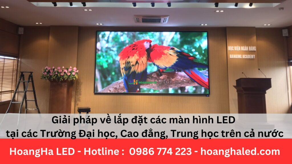 lắp đặt các màn hình LED tại các Trường Đại học