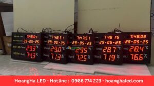 Bảng LED hiển thị nhiệt độ, độ ẩm – Giải pháp kiểm soát môi trường trong nhà máy