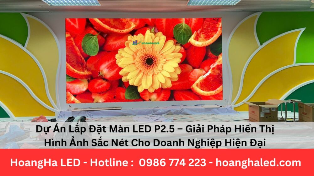 Dự Án Lắp Đặt Màn LED P2.5 thcs